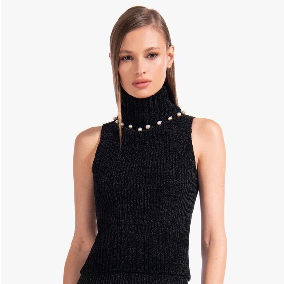 STAUD Tops - STAUD - Floyd Top - Black - Size S